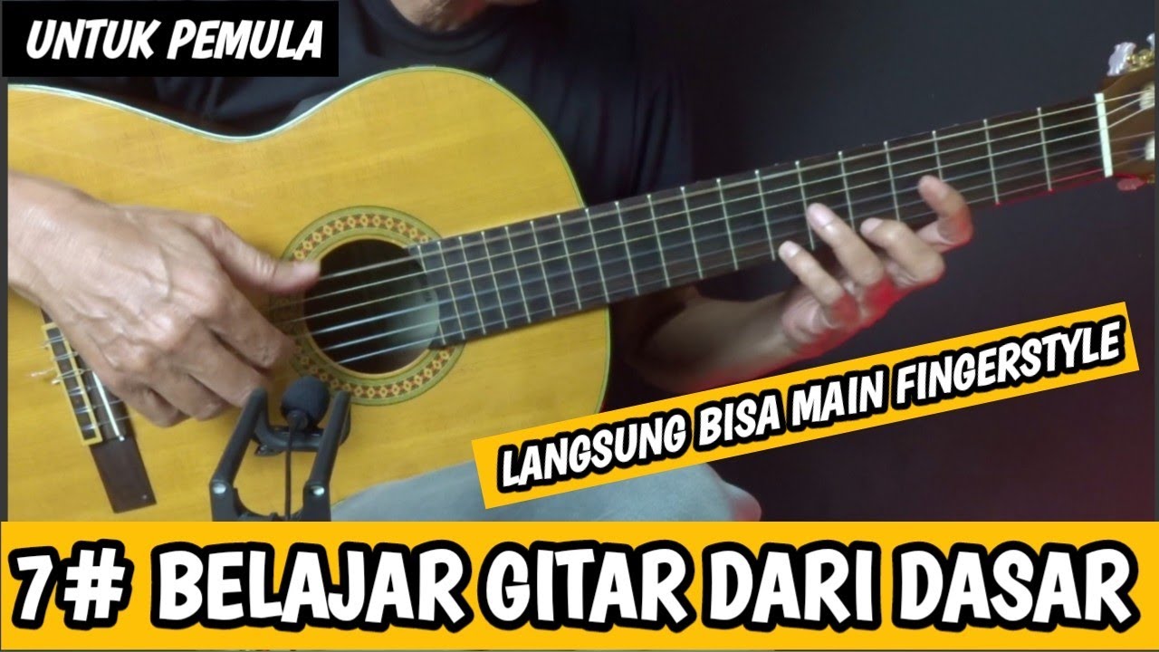 BELAJAR GITAR PEMULA-DARI DASAR 10 MENIT LANGSUNG BISA PART #7 (Kakek Alip_Ba_Ta)  praktis gak ribet