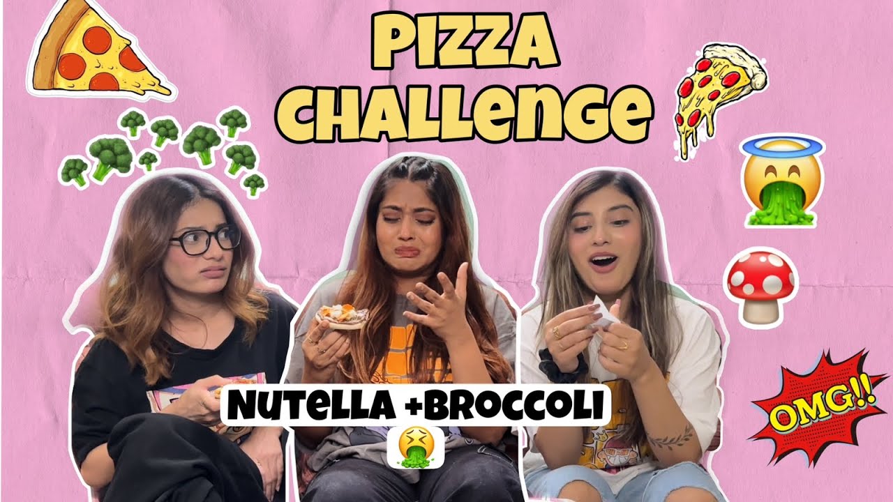 PIZZA CHALLENGE With A TWIST🍕😮 @DollDaundkar @Somya_Daundkar