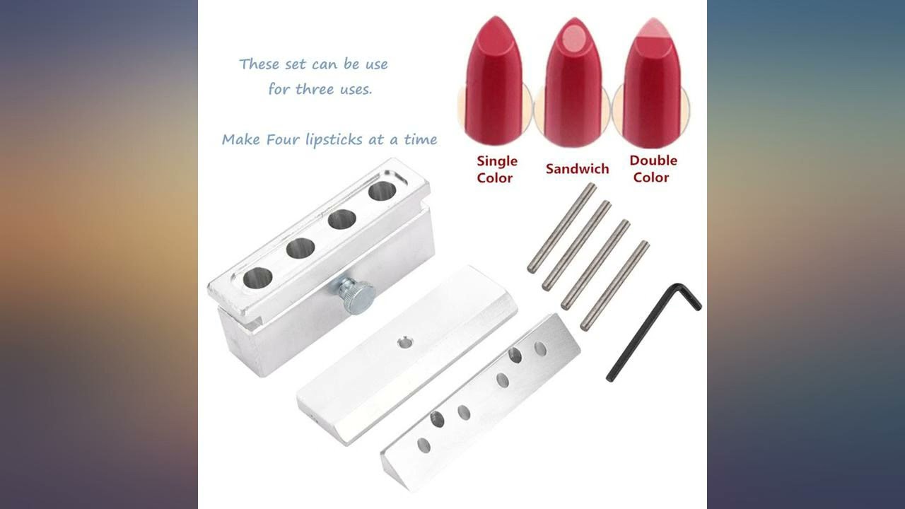 DIY Lipstick Mold, Aluminum Alloy Lip Balm Mold Holder Cosmetic Lipstick Making review