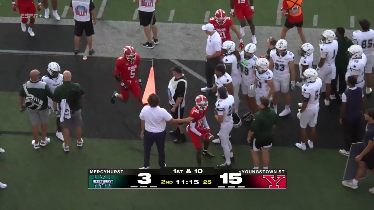 Highlights from the football game between YSU vs Mercyhurst | August 27, 2026
