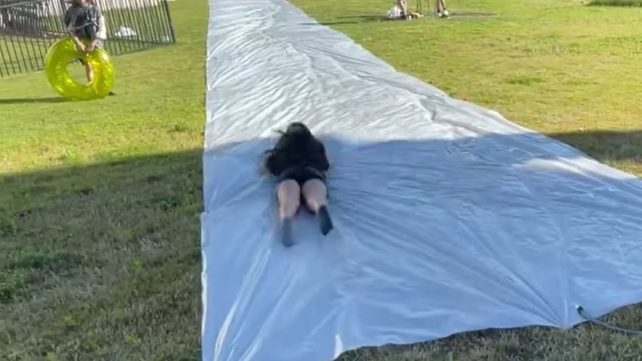 I Built A Giant Slip N Slide...