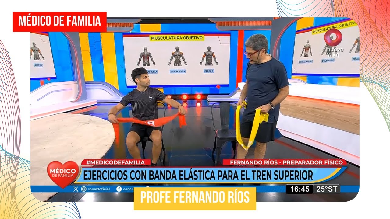 Ejercicios con banda elástica | Médico de familia | Dr. Jorge Tartaglione | Fer Ríos