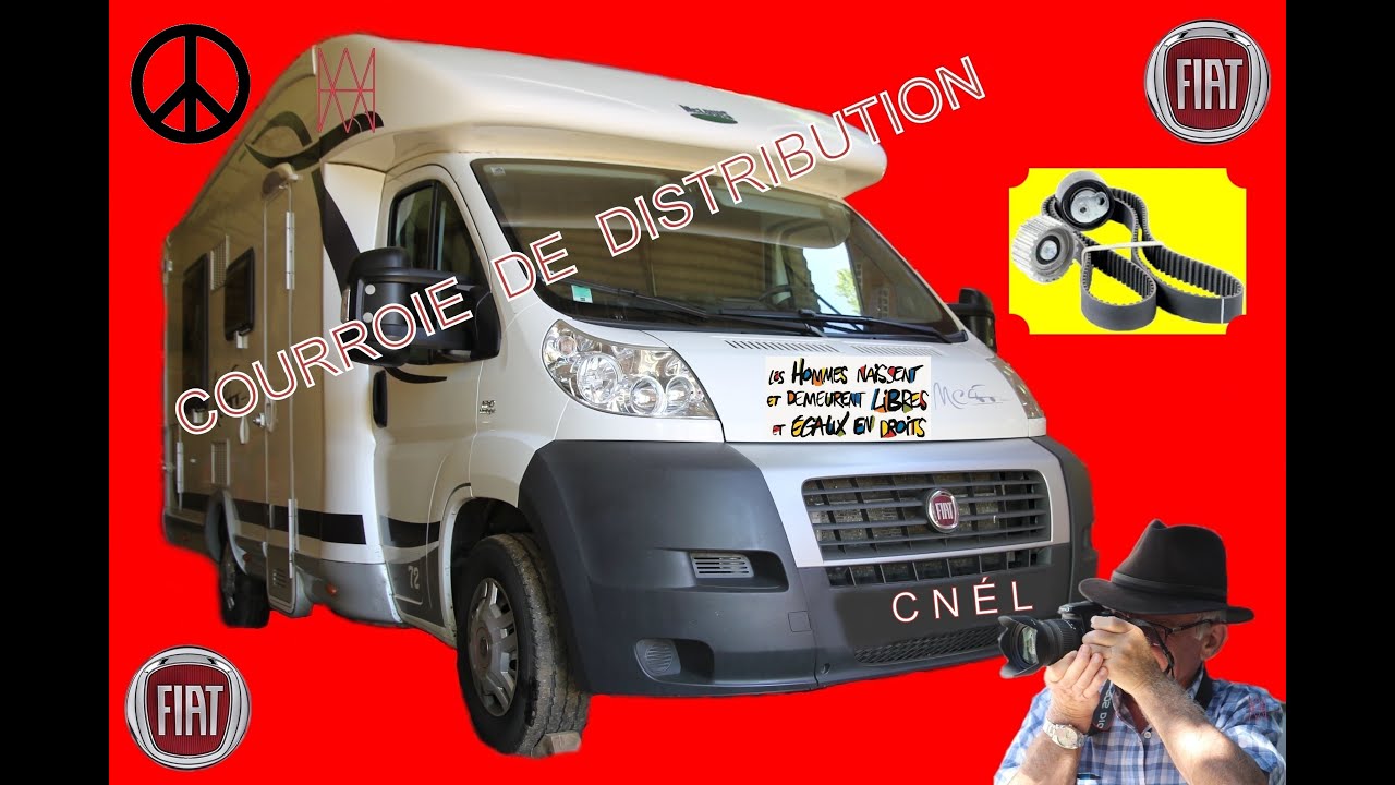 FIAT ducato.   Comment changer la courroie de distribution