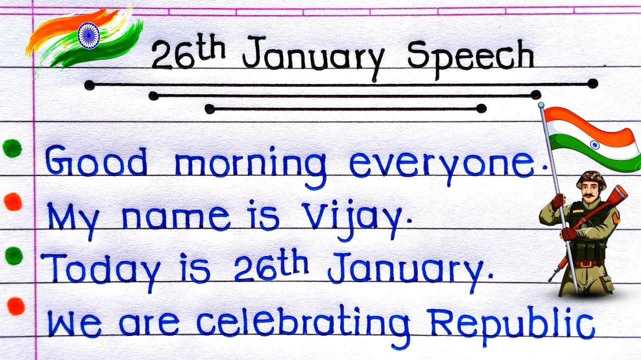 Republic Day Speech 2025 | Speech On Republic Day In English |
