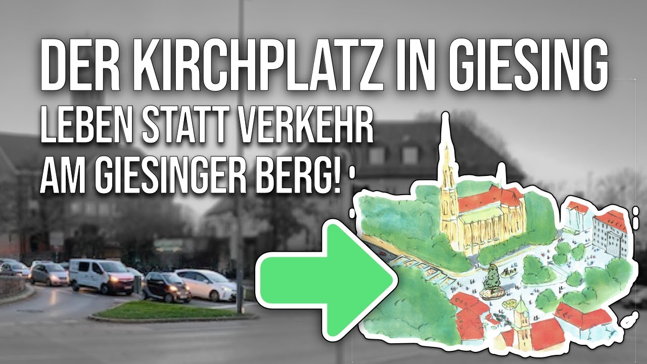 Der Kirchplatz am Giesinger Berg