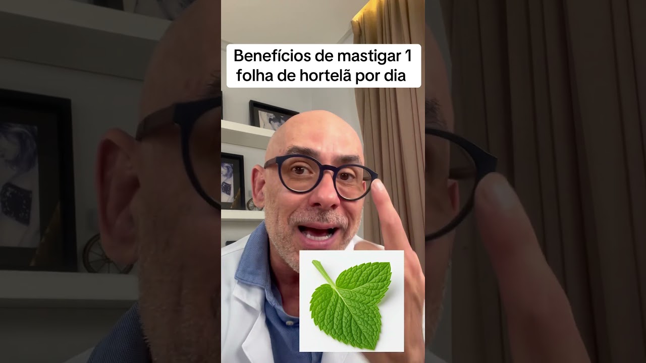 Benef&iacute;cios de mastigar uma 🍃folha  de hortel&atilde; por dia.