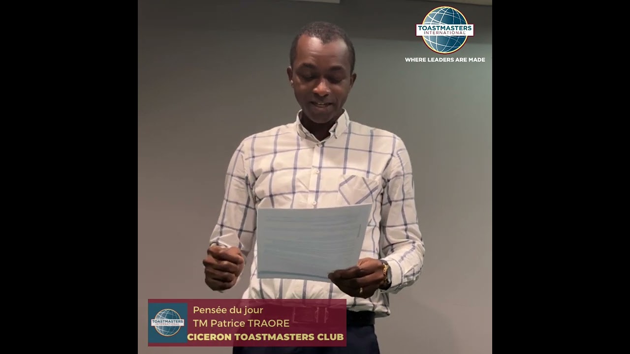 Le Pouvoir des Mots (Pensée du Jour)  - TM Patrice TRAORE