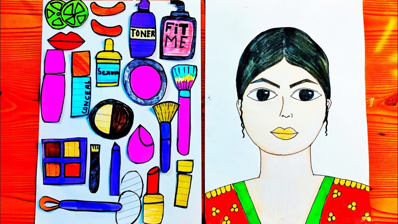 Paper doll bridal makeup💄😍😍💞|Creative time with Ananya| paper doll house