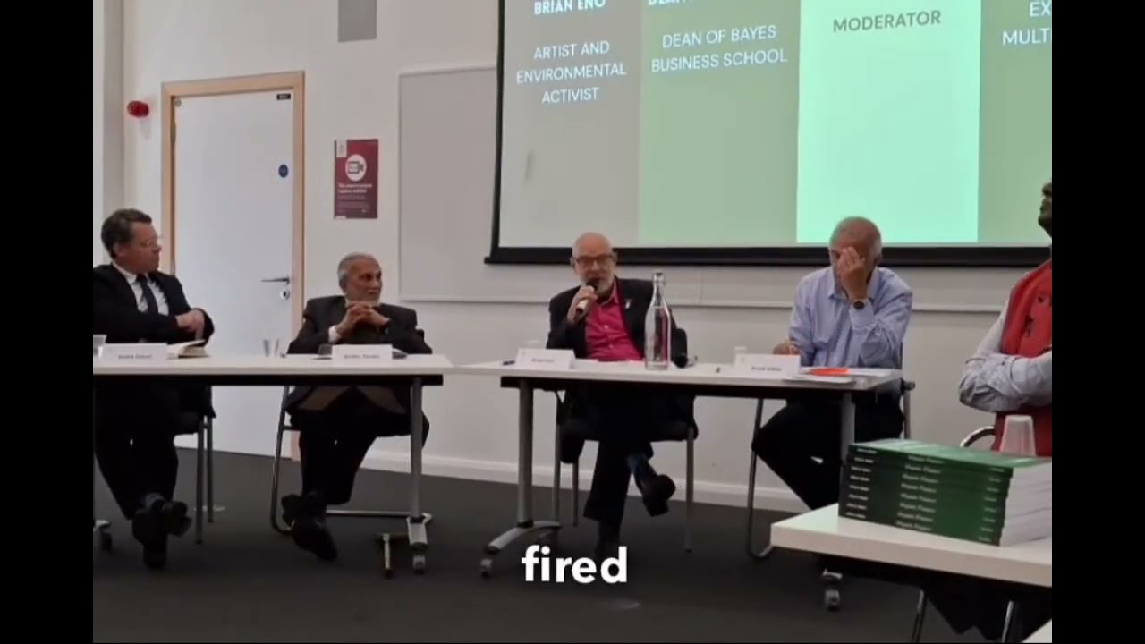 Renowned Artist and Environmental Activist Brian Eno Speaks At The Launch of Organic Finance