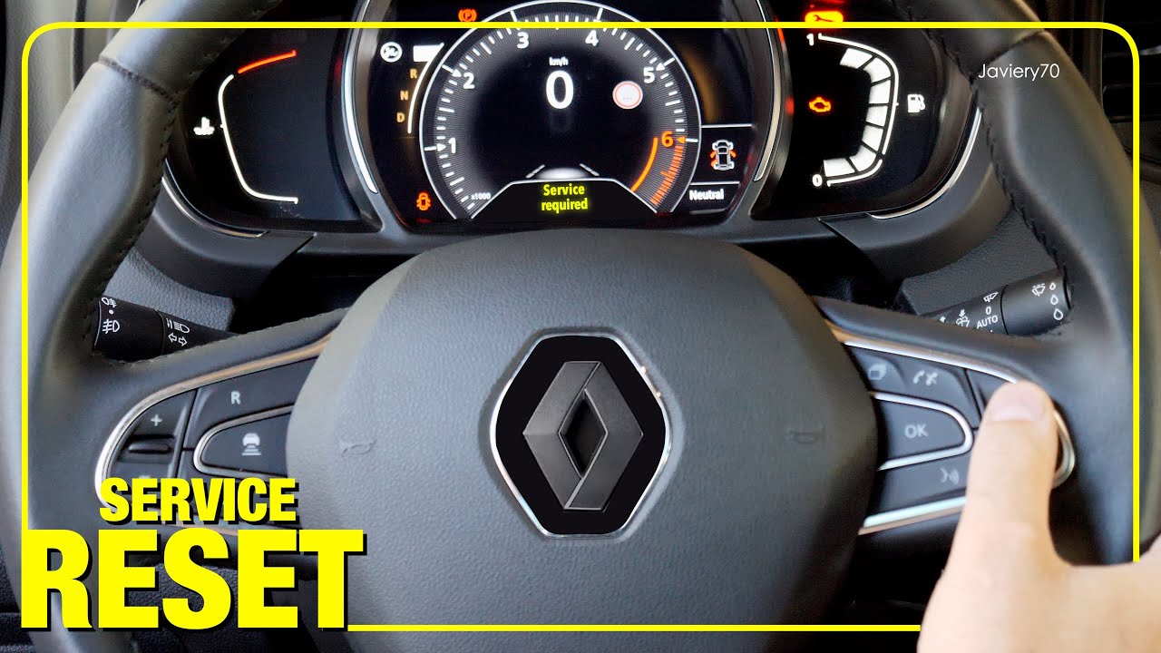 🔸 RENAULT  | Сервисный сброс на панели приборов