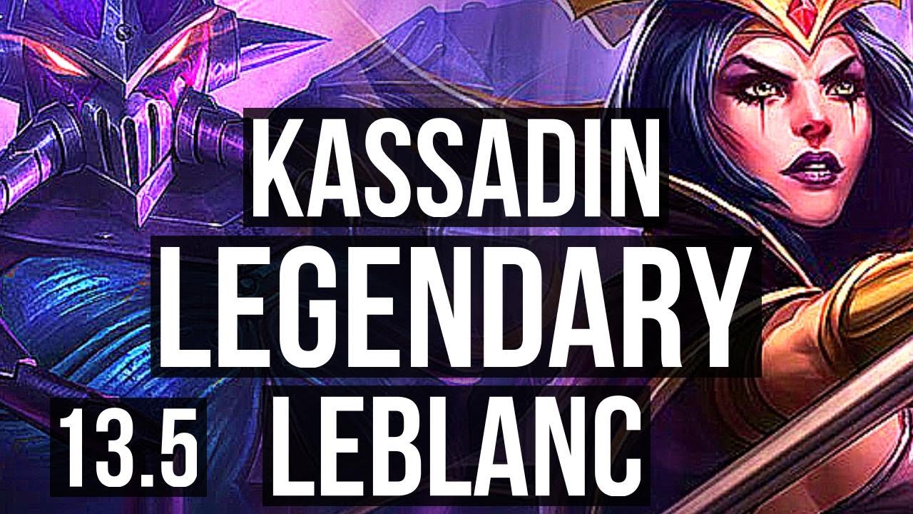 KASSADIN vs LEBLANC (MID) | 11/1/7, 71% winrate, Legendary | KR Master | 13.5