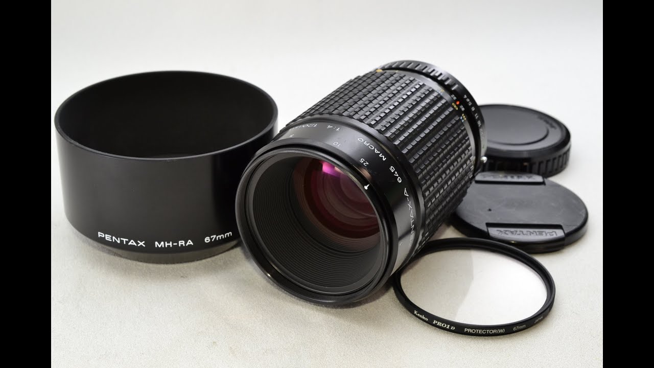 Recommended film camera collection SMC Pentax A 645 120mm f/4 Macro Lens w/ Hood MH-RA 67mm JAPAN
