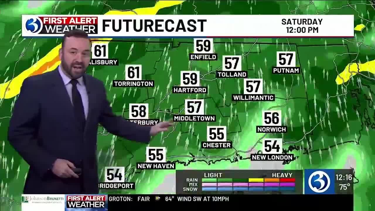 FORECAST: Towns close in on 80 degree mark, First Alert Weather Day tomorrow