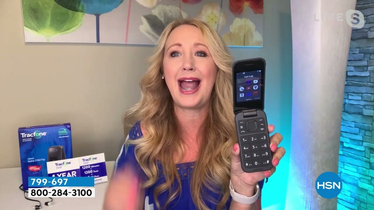 Nokia 2760 Flip Tracfone Bundle w/1200 Min/Text/Data   W...