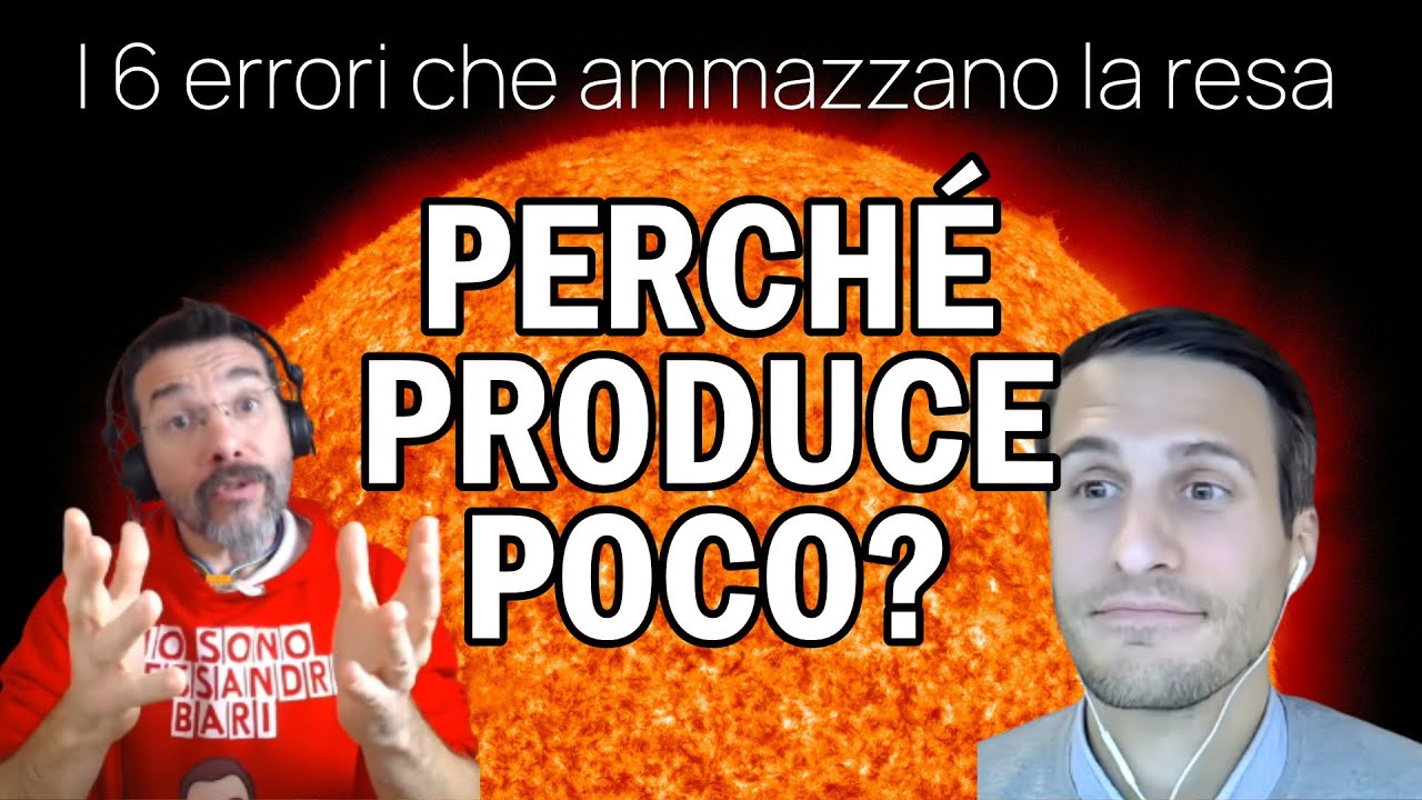 Quanto PRODUCE DAVVERO un impianto FOTOVOLTAICO? (I 6 fattori chiave)