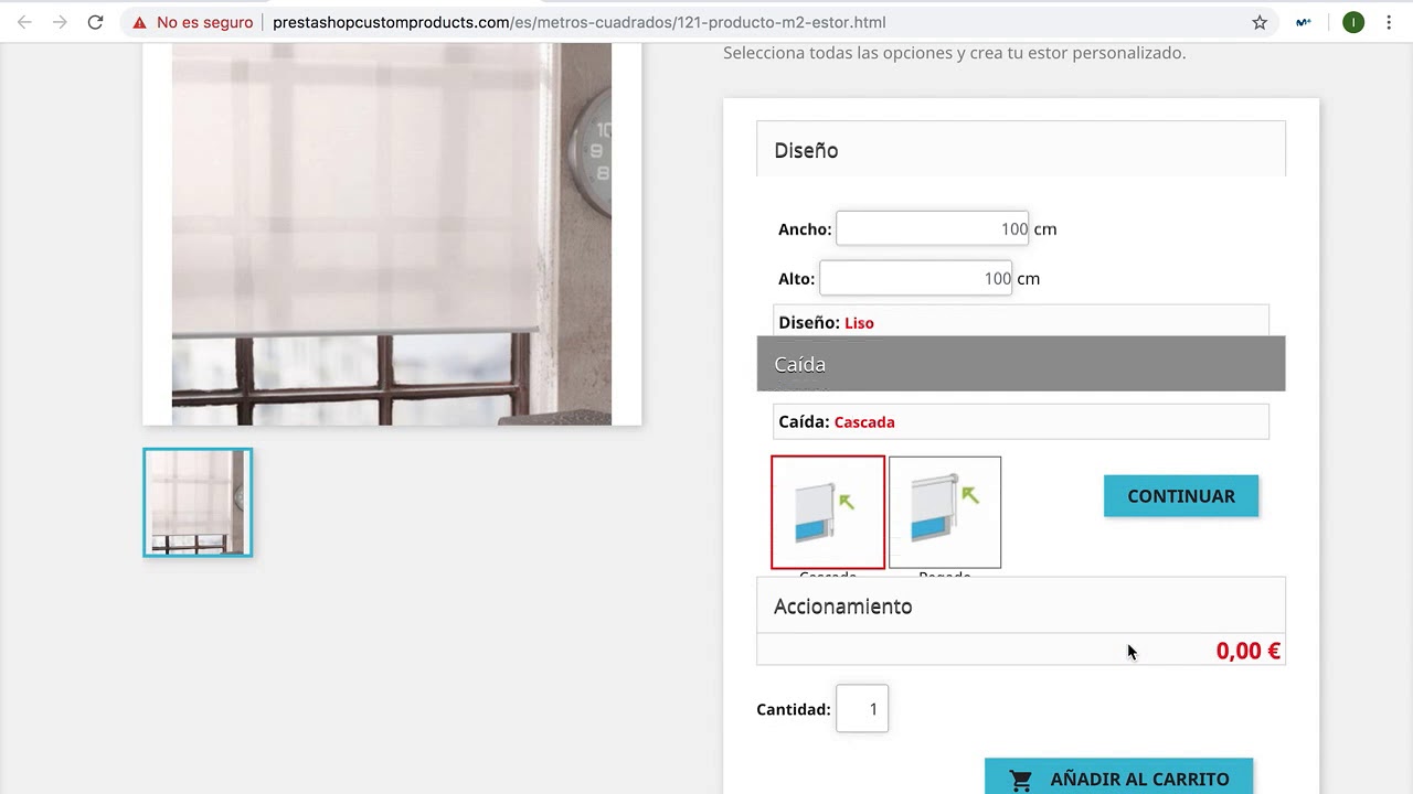Configuración de medidas, rangos y precios en MegaProduct