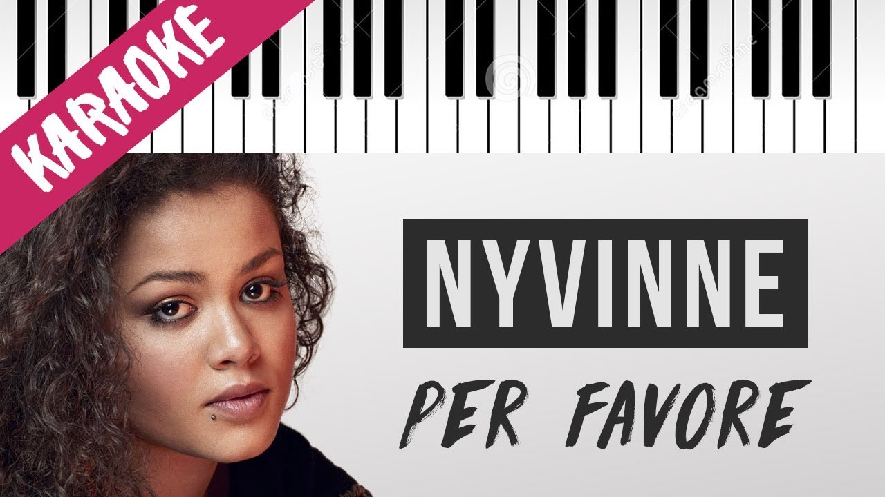 Nyv | Per favore | AMICI 19 // Piano Karaoke con Testo