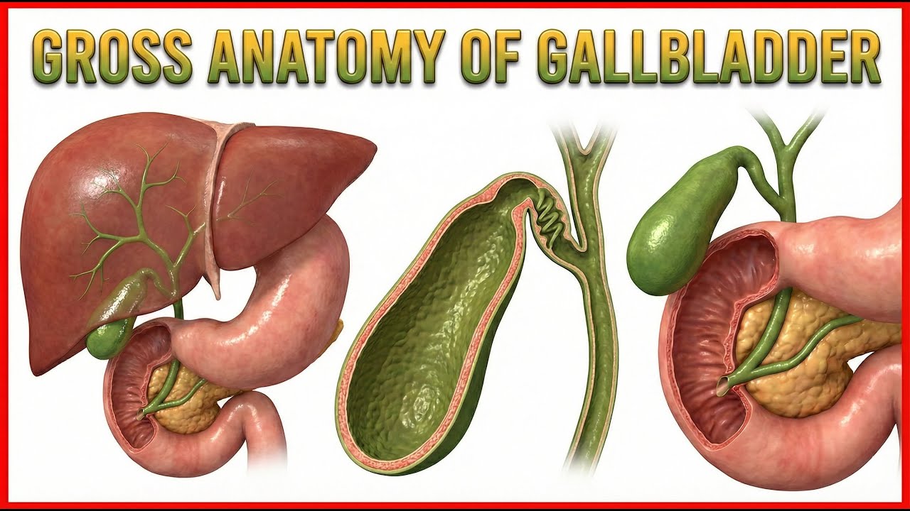 Gross Anatomy of Gallbladder: Composition, Structure, Blood supply  and Nerve supply