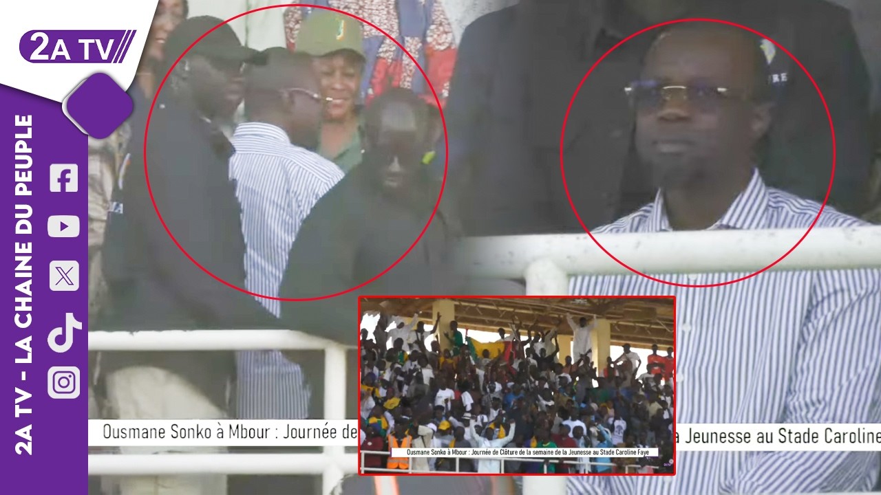 Accueil Tr&egrave;s Populaire du PM Ousmane Sonko au Stade Caroline Faye de Mbour