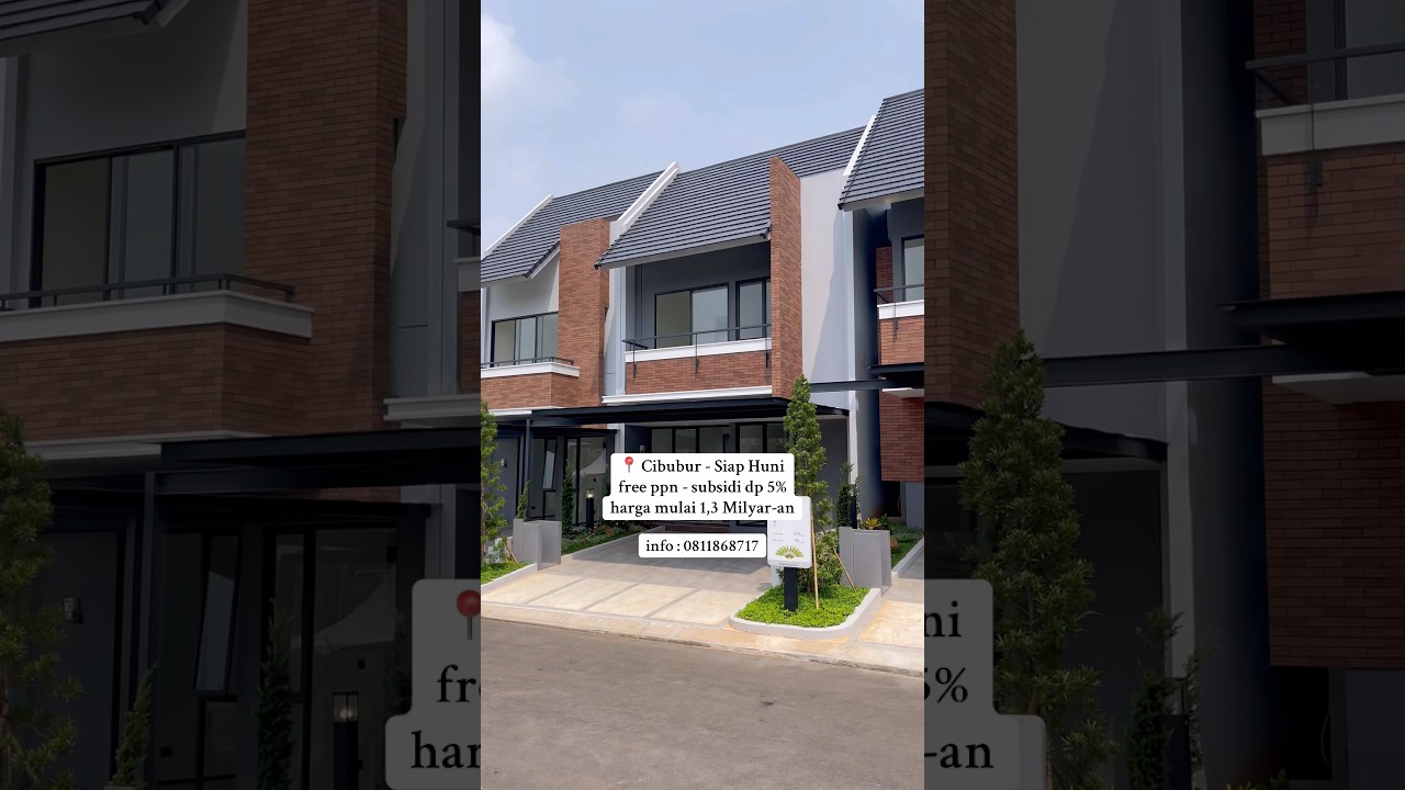 Rumah Free PPN DTP 100% | Lokasi: cibubur | harga mulai 1,3 Milyar | info : 0811868717 #indahmyhomes