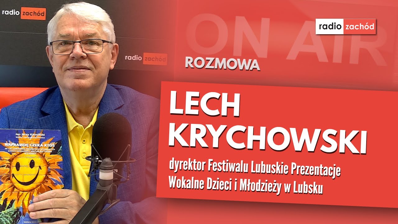 Lech Krychowski dyrektor Festiwalu Lubuskie Prezentacje Wokalne Dzieci i Młodzieży w Lubsku