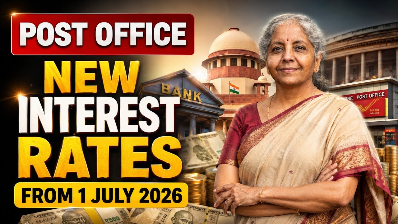Post Office New Interest Rates from 1 July 2026 | PPF, SCSS, SSY, NSC, MIS, KVP, FD, RD Latest Rates