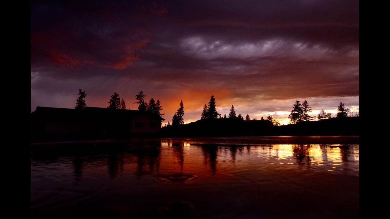 Sunsets  at 100 Mile House