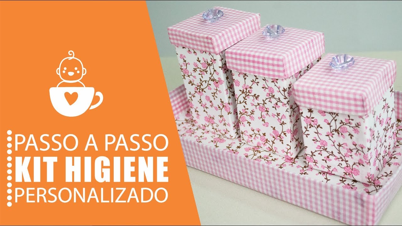 KIT HIGIENE PARA BEBÊ - FEITO COM CAIXAS DE LEITE - DIY