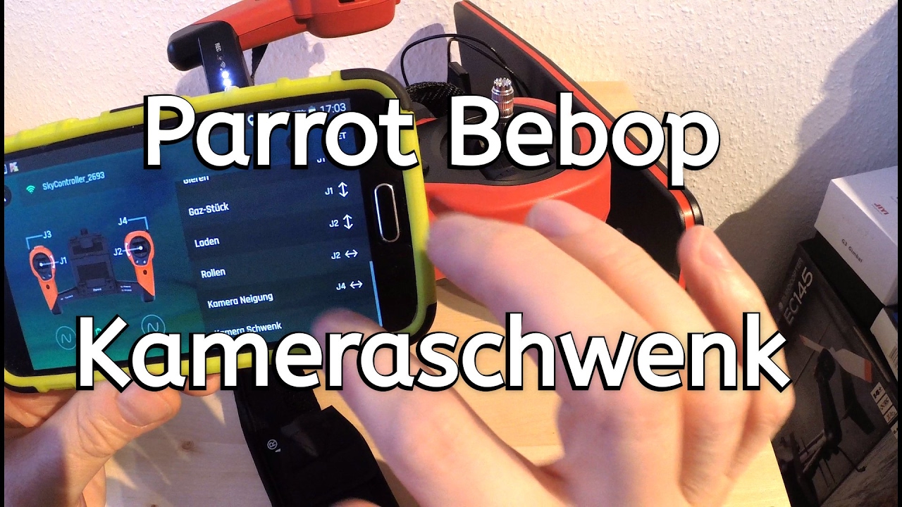 Parrot Bebop // Einstellung des Kameraschwenk nur horizontal // Campan only horizontally