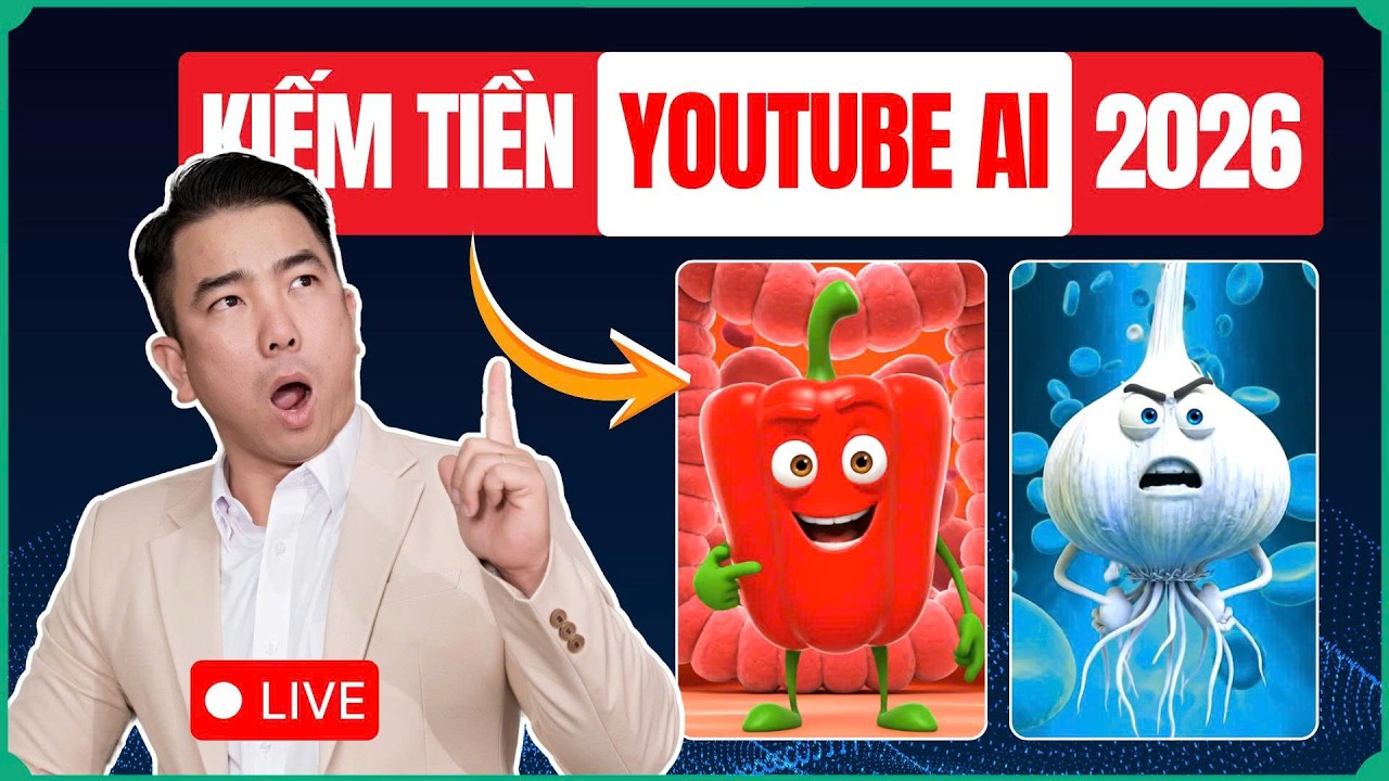 C&aacute;ch Kiếm Tiền YouTube AI Với C&ocirc;ng Nghệ Automation Si&ecirc;u Dễ