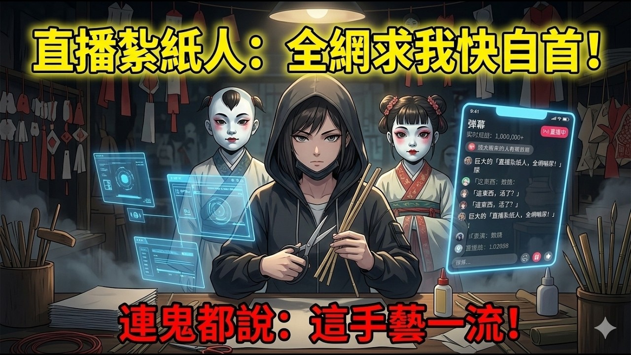 [MULTISUB] 職業紮紙人開直播，連鬼都給五星好評？綁定東方神話系統，在線紮出絕色紙人超渡全網！這不是特效，是真功夫！ | 一口氣看完 | 中式民俗恐怖 | 靈異爽文 | 直播系統
