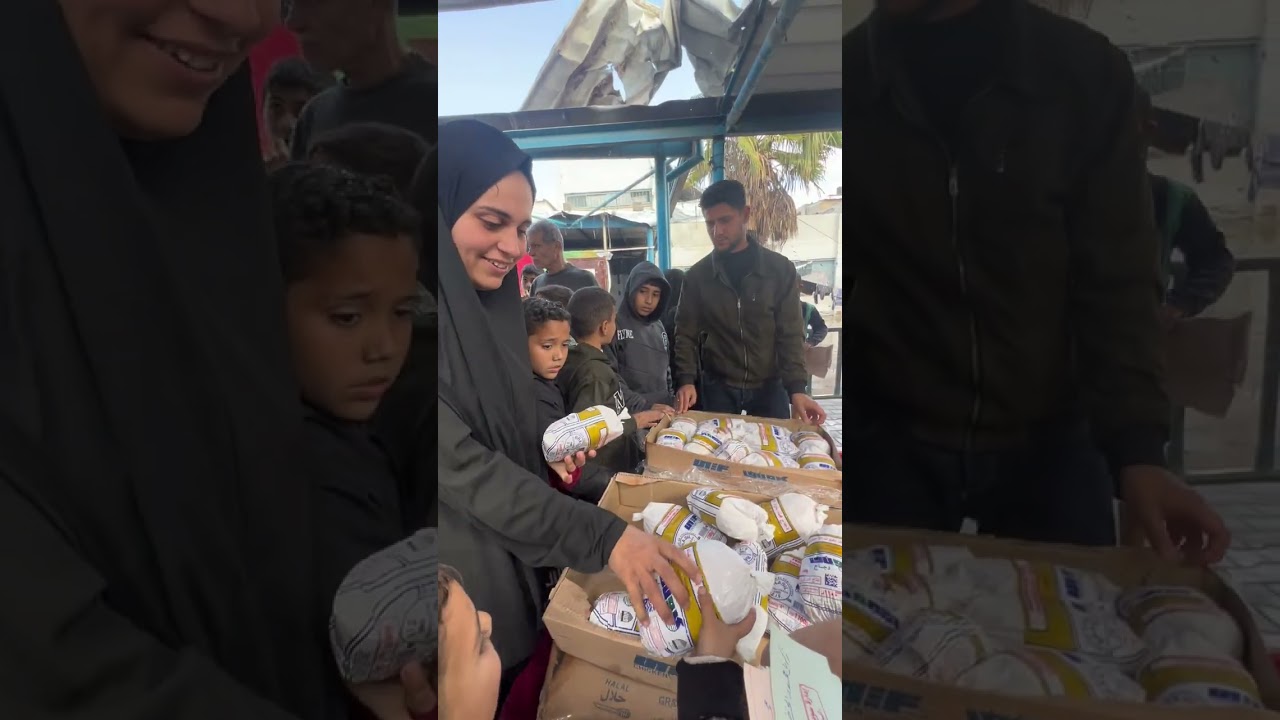 مشروع توزيع الدجاج تبرع كريم من الاخت منى عبدالله والاخ محمد من طنجة