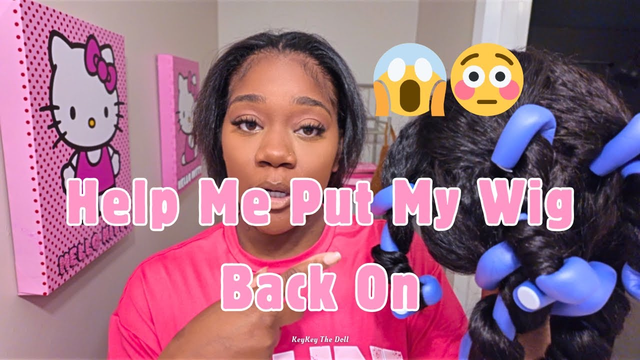 WIG INSTALL 26” 🎀 Kinky Straight Half Wig From Amazon | Becoming A Wig Influencer! Do My Hair W Me