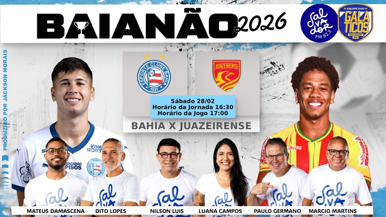 BAHIA X JUAZEIRENSE AO VIVO (28/02/26)