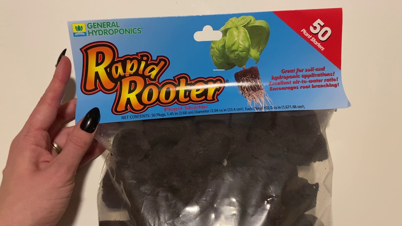 Rapid Rooter Review - General Hydroponics Rapid Rooter Plant Starters, 50 Plugs, Black