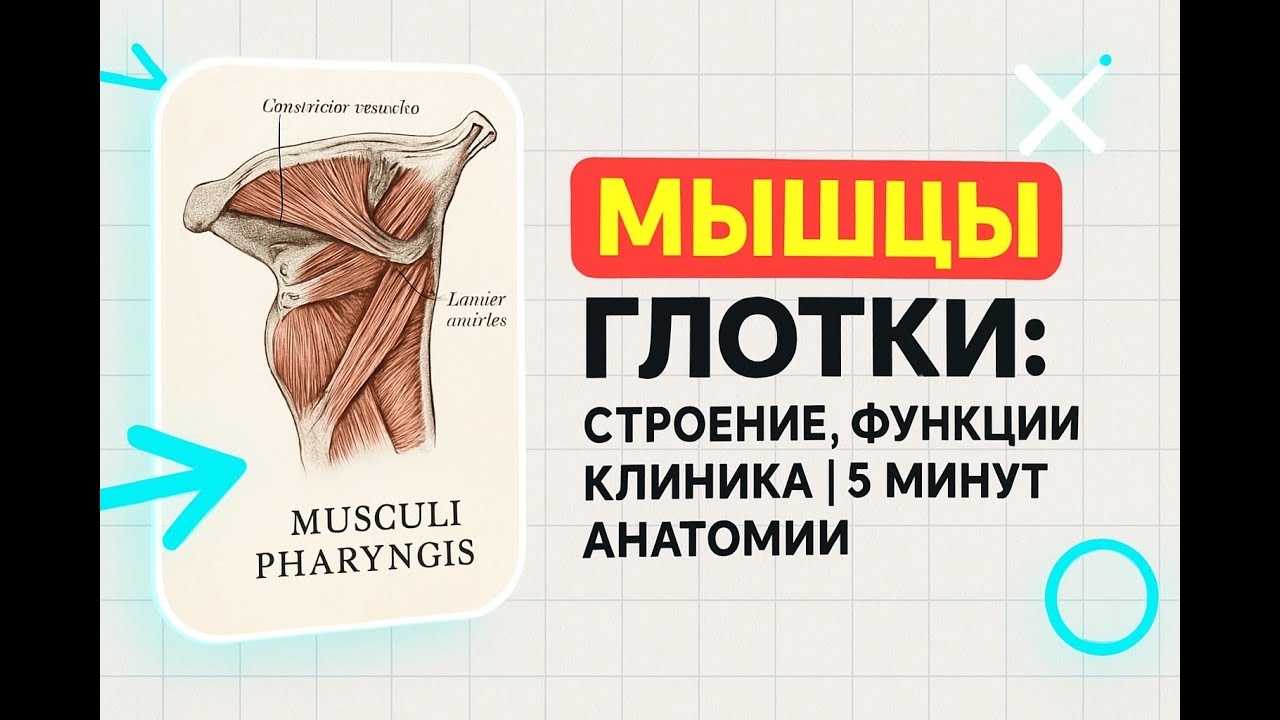 Мышцы глотки: строение, функции, иннервация | 5 минут анатомии