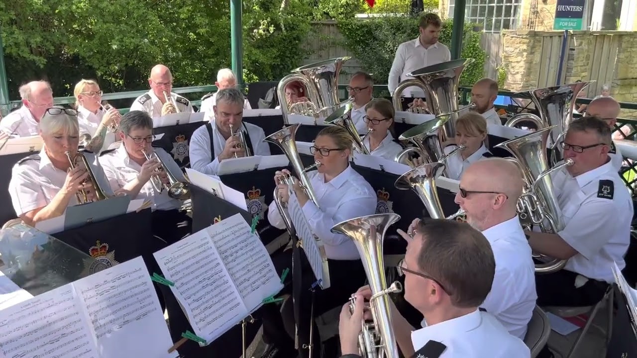 1 - South Yorkshire Police Band, Wetherby Bandstand  - 7th May 2023.  Comedy Tonight