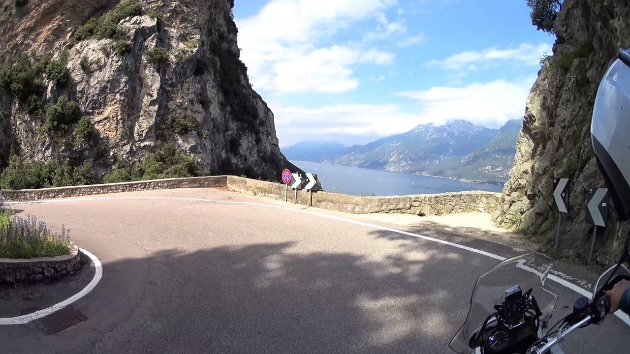 Gardasee Brasa Schlucht BMW R1200 GS in 4K 2016 mit Gimbal !