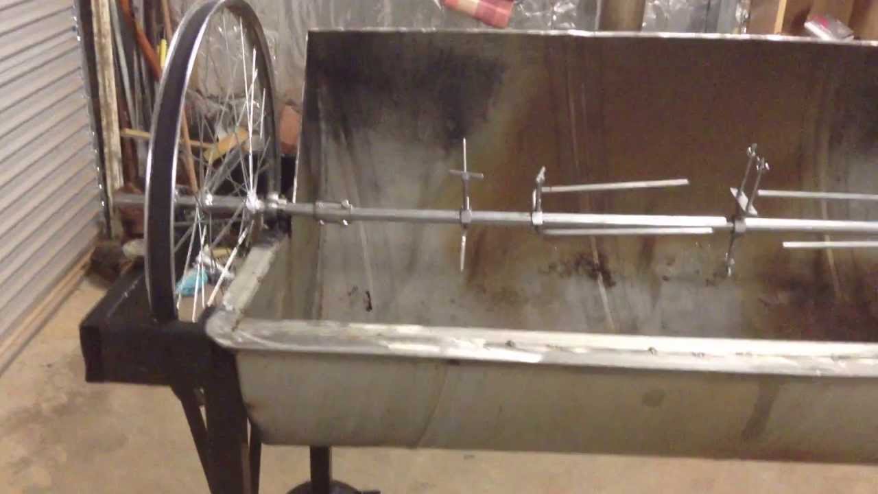 Jazz's Home Made Rotisserie Video 2  (PIG,GOAT,SPIT,TREADMILL)