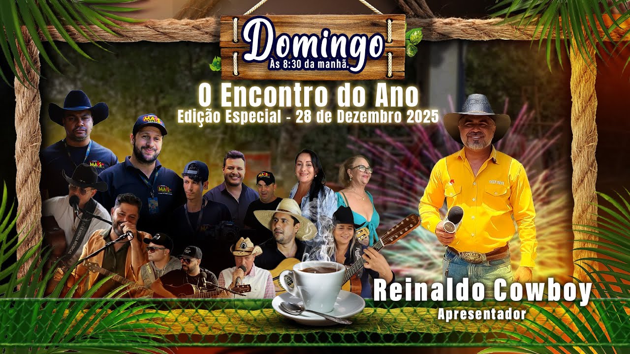 O encontro do ano na Casa da Música Sertaneja - Apresentador Reinaldo Cowboy.