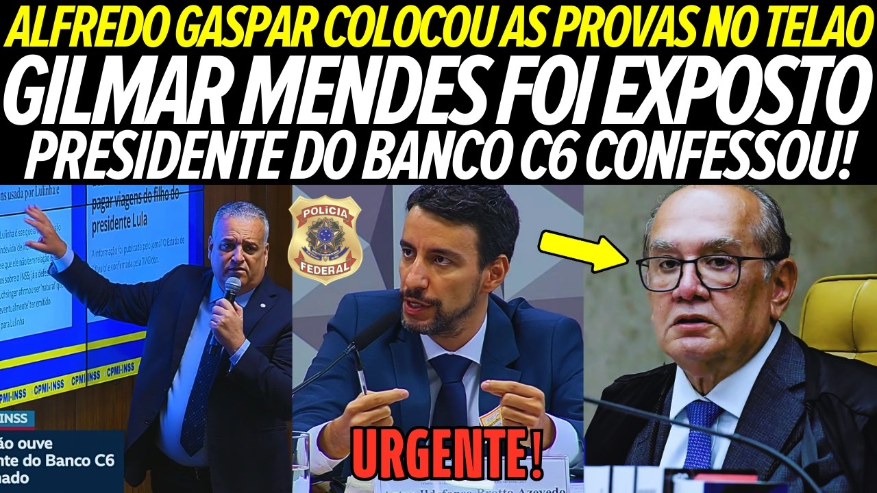 ALFREDO GASPAR SOLTOU AS PROVAS NO TEL&Atilde;O DA CPMI! GILMAR MAIS NOVO INVESTIGADO! VEJA O VIDEO!