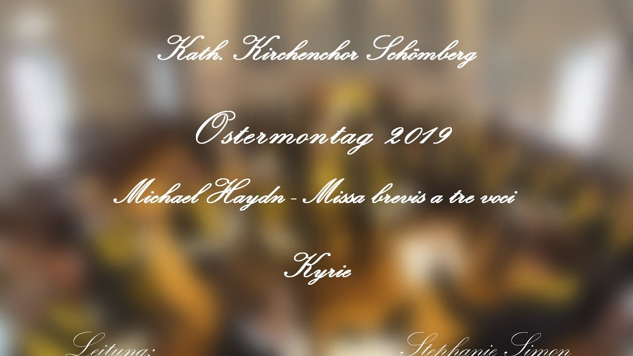 Michael Haydn - Missa brevis a tre voci col Organo: Kyrie
