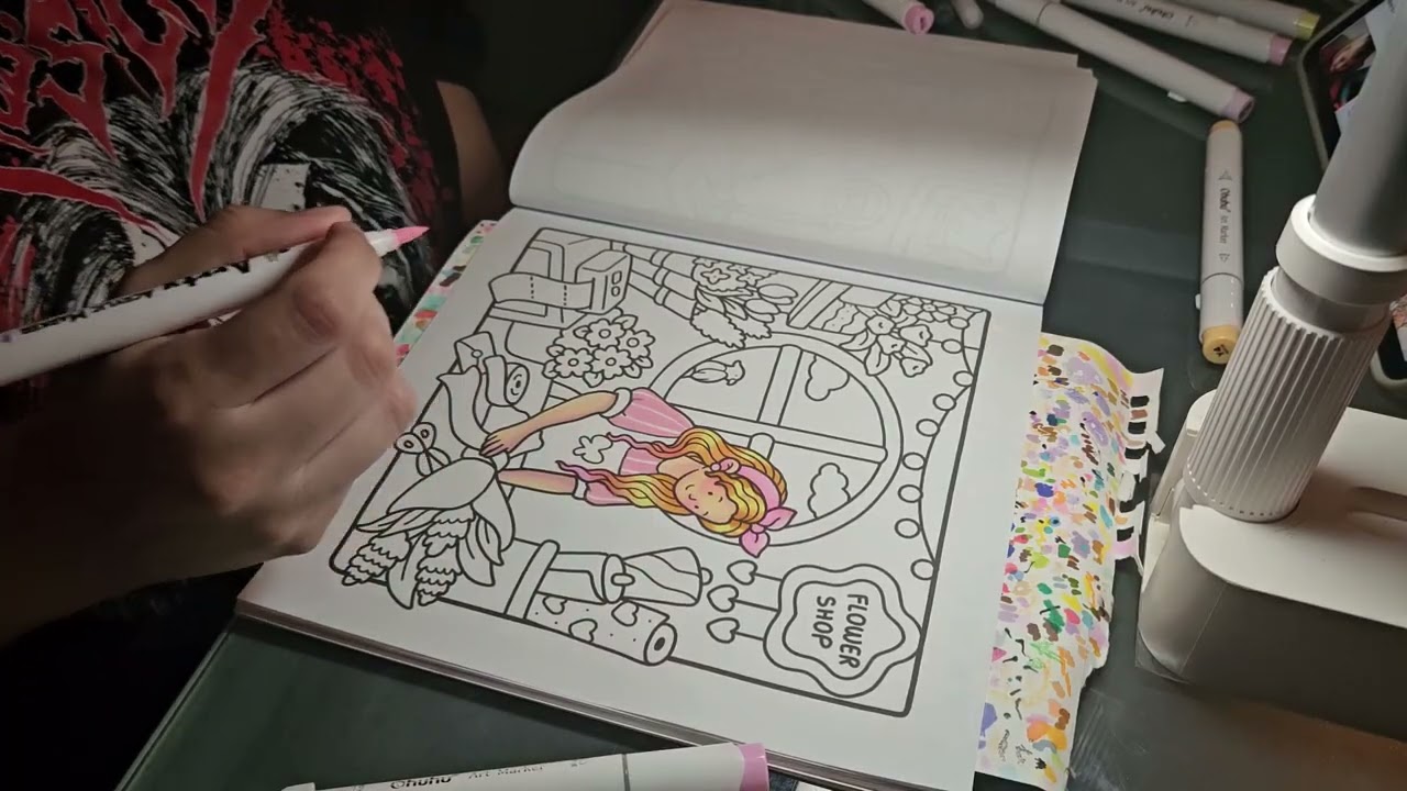 Asmr coloring book (no talking)