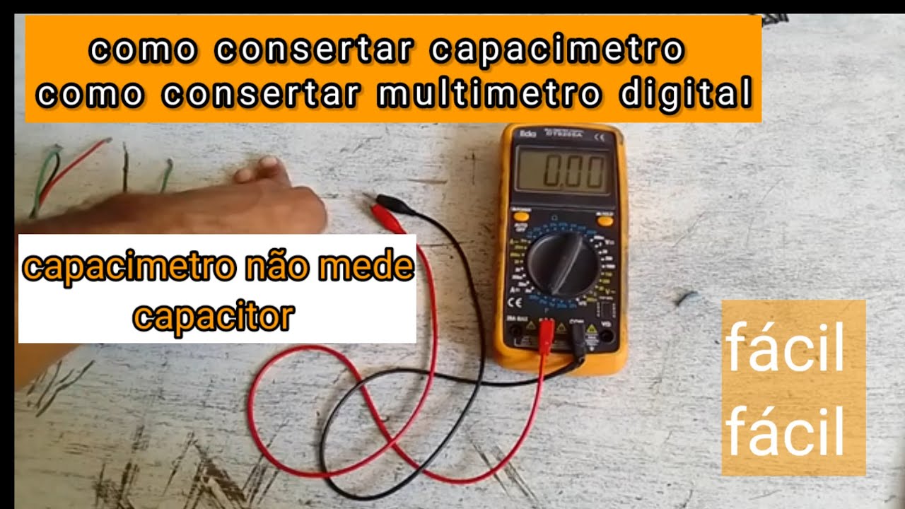 como consertar capacimetro digital, mult&iacute;metro com capacimetro, como consertar mult&iacute;metro digital,