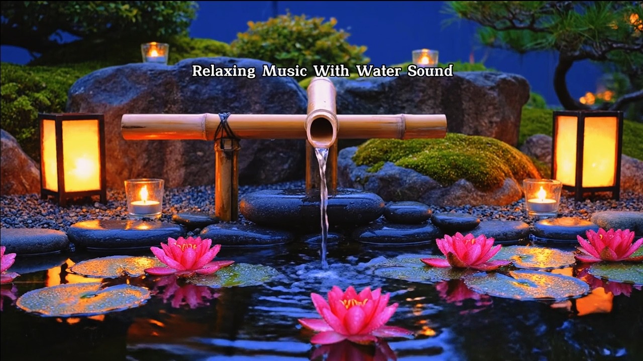 Healing Water Stream & Soft Ambient Music 🌌 Peaceful Sleep Soundscape