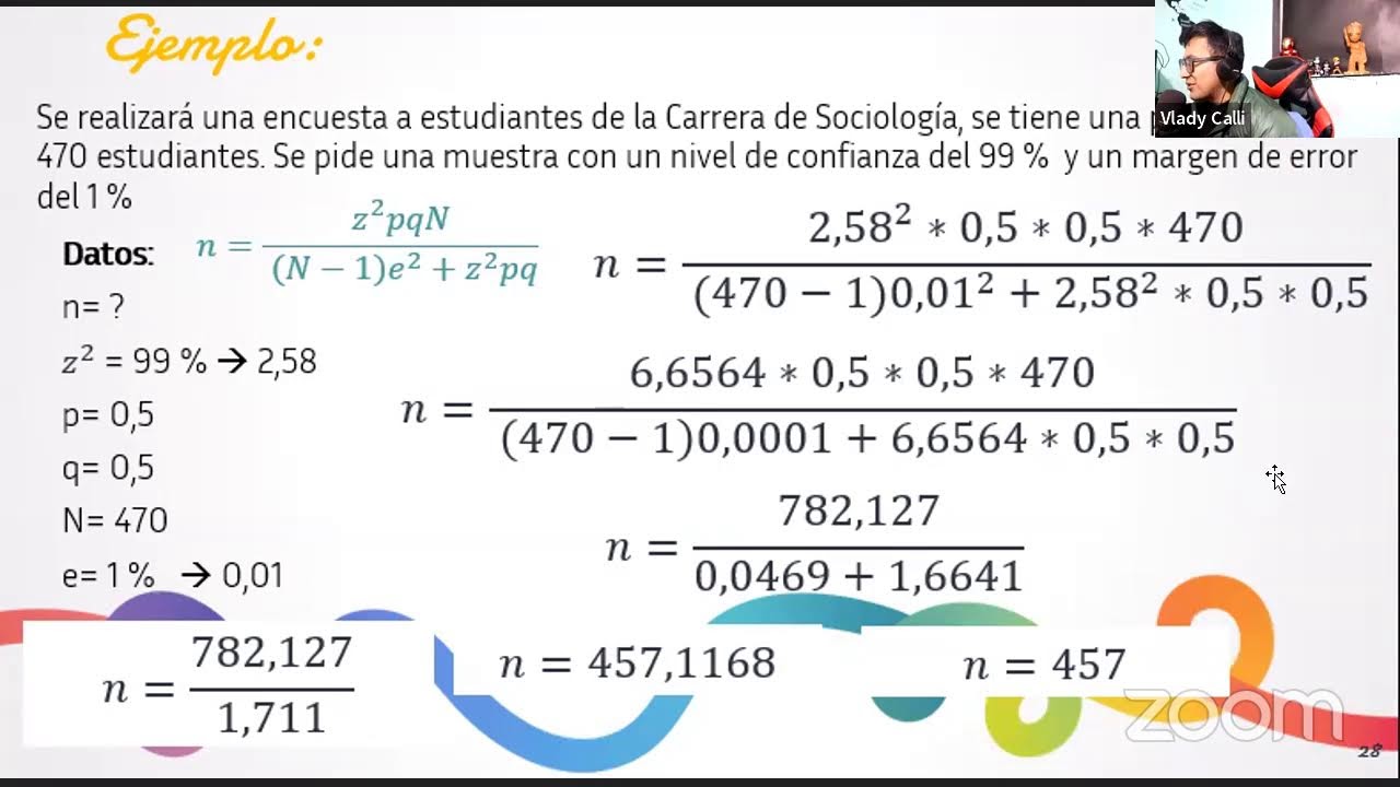 Muestra para poblaciones finitas