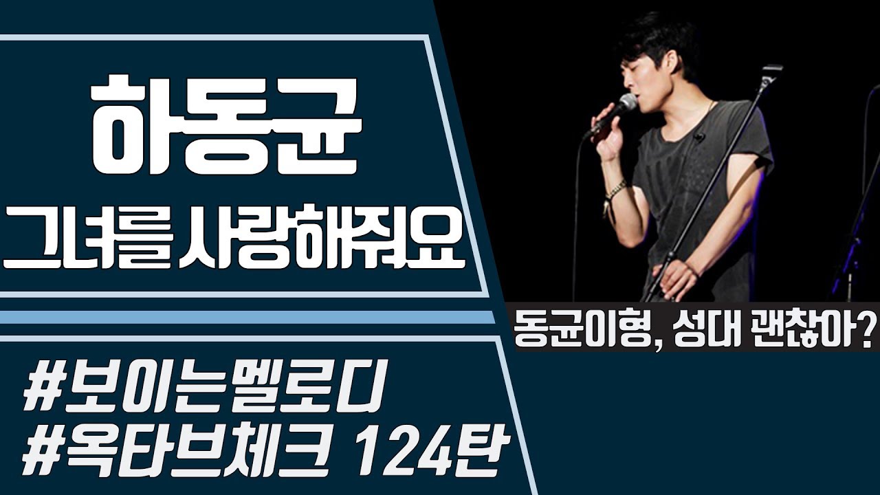 [보이는 멜로디] 하동균 '그녀를 사랑해줘요' 멜로디 & 옥타브 체크 콘서트 원티드