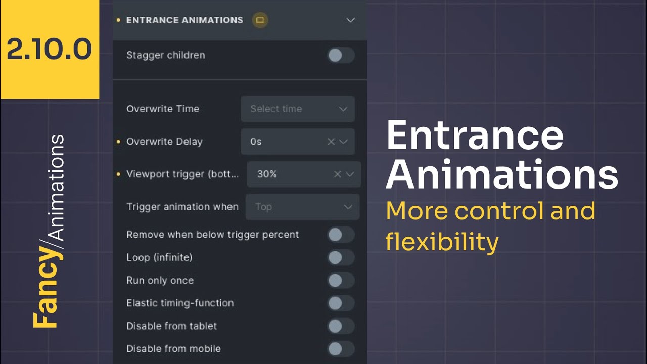 Entry Animations - Bricks Builder - FA 2.10.0