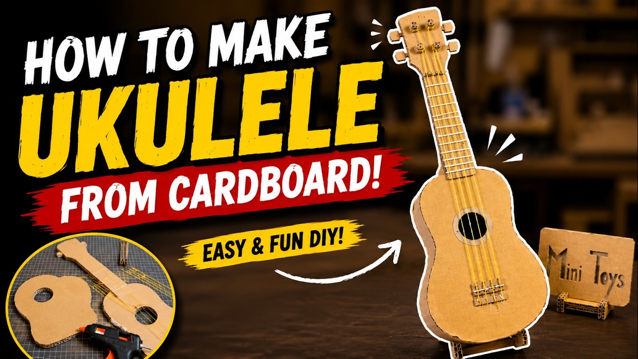 How To Make An Ukulele From Cardboard
