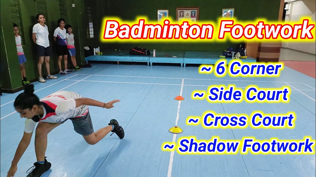 SHADOW Footwork 🔴 6 Corner Footwork 🔴 Badminton Footwork Training